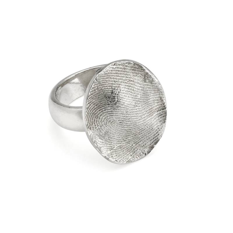 Loveprint Sterling Silber Oval Ring von Loveprint