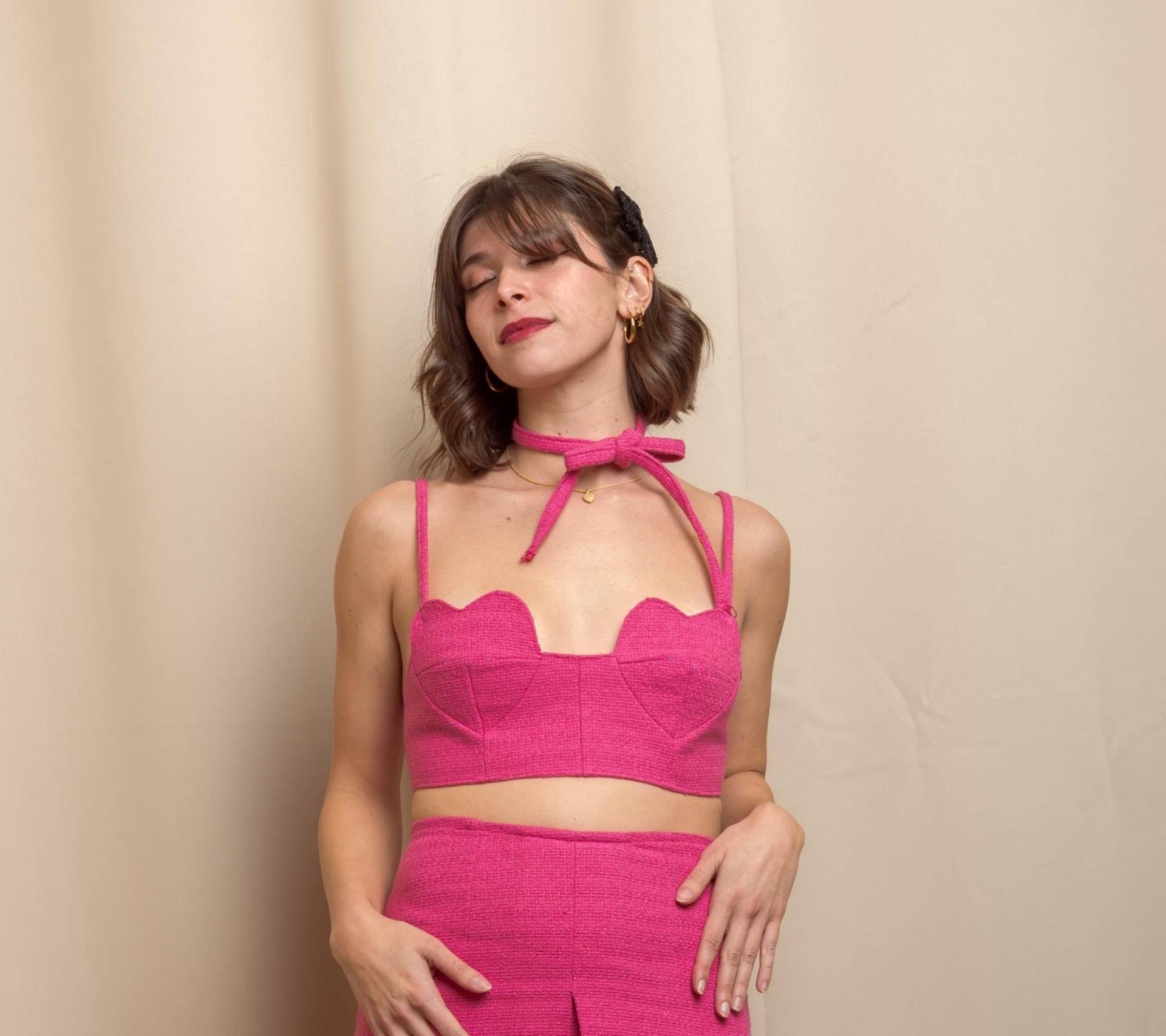 Loveratio Pink Tweedy Mieder Loveratio Pink Tweedy Mieder von Loveratio