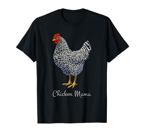 Chicken Mama Black Barred Plymouth Rock Hen Mama Vogelliebhaber T-Shirt Chicken Mama Black Barred Plymouth Rock Hen Mama Vogelliebhaber T-Shirt von Loves Chickens by CSForest