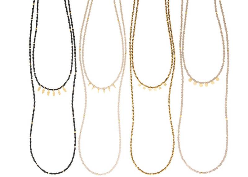 Die Ariella Hand-Perlen Multilayer Halsketten von LovesAffect