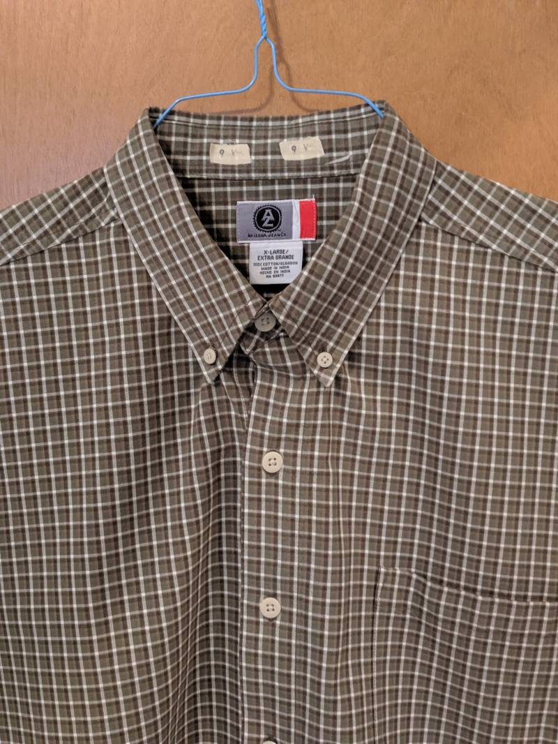 Arizona Jean Company Button Down Short Sleeve Shirt Large | Brown Xl von LoveshackByAngel