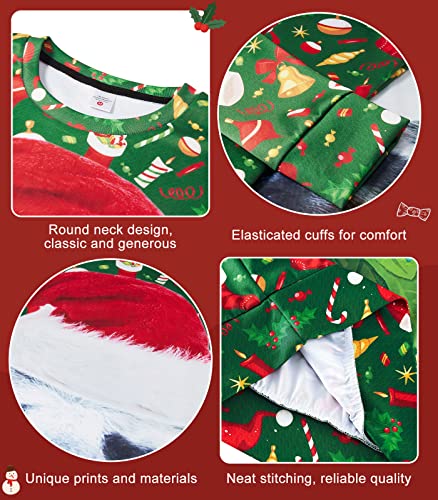 Loveternal Damen Herren Faultier Weihnachtspullover 3D Sloth Druck Hässliche Christmas Sweater Langarm Ugly Xmas Pullover Jumper L von Loveternal