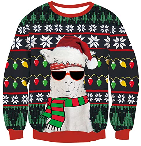 Loveternal Kinder Jungen Pullover Sweatshirt Gestrickt Langarm Weihnachtspullis Baumwolle Alpaka Winter Oberteile Weihnachtspullover Strickpullover 13-14 Jahre von Loveternal