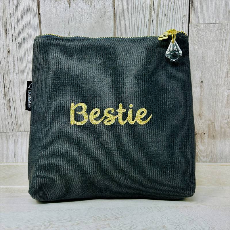 Bestie Make Up Bag, Beste Freundin Geschenk, Personalisiertes Geschenk Bestie Make Up Bag, Beste Freundin Geschenk, Personalisiertes Geschenk von Lovethelinks