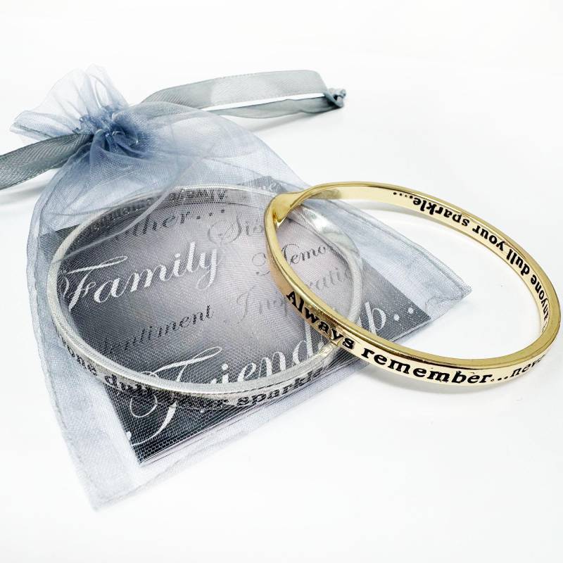 Versilberter Armreif Inspirierendes Zitat Armband Versilberter Armreif Inspirierendes Zitat Armband von Lovethelinks
