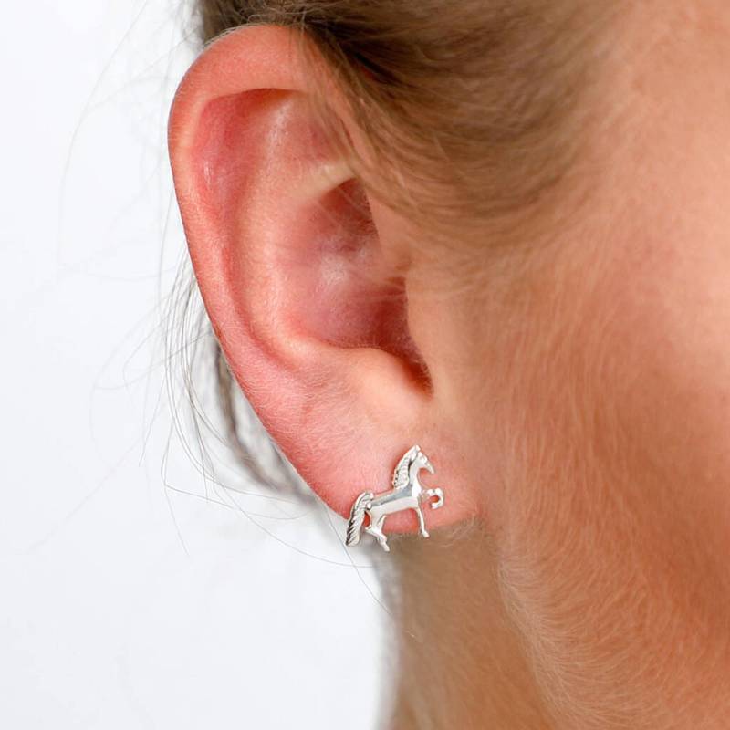 sterling Silber Pferd Ohrstecker Reiter Schmuck Geschenk sterling Silber Pferd Ohrstecker Reiter Schmuck Geschenk von Lovethelinks