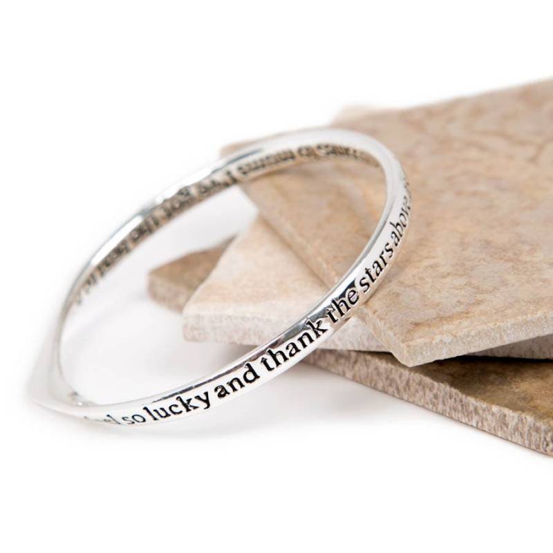 Inspirierender Armreif Versilbertes Mutter Tochter Geschenk Inspirierender Armreif Versilbertes Mutter Tochter Geschenk von Lovethelinks