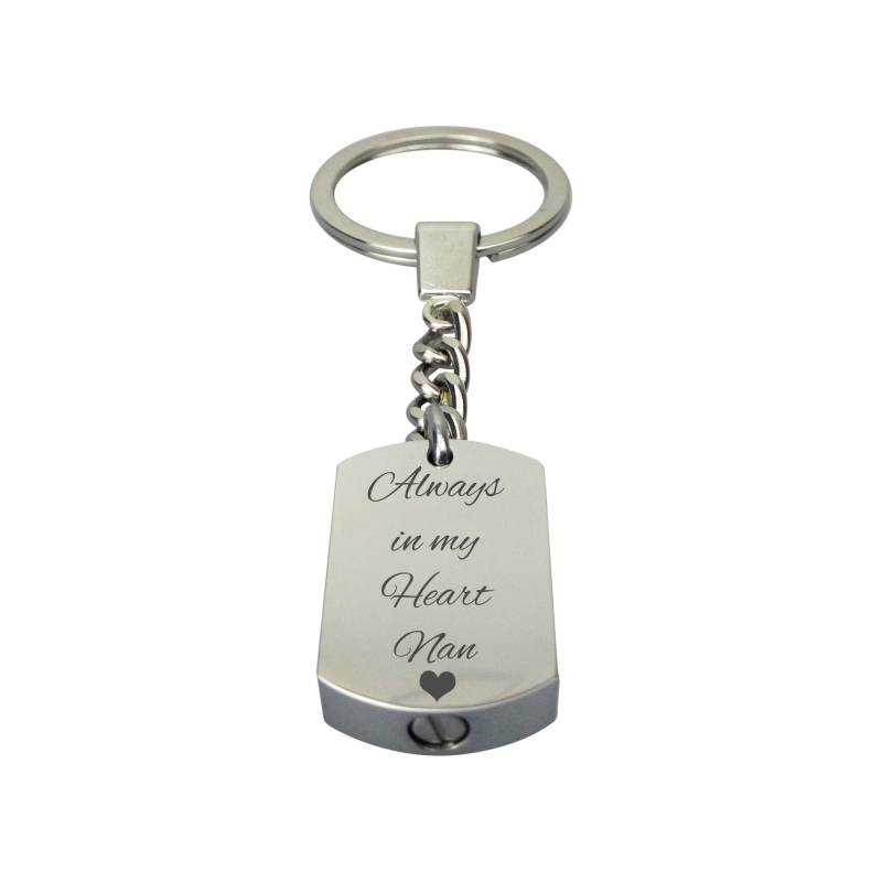 Always in My Heart Nan Urn Schlüsselanhänger - Gedenkasche Andenken Schmuck Gravur Always in My Heart Nan Urn Schlüsselanhänger - Gedenkasche Andenken Schmuck Gravur von LovetoTreasure