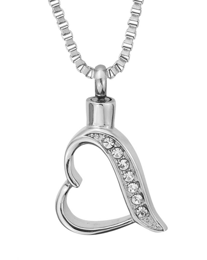 Crystal Wave Herz Urne Anhänger Halskette - Erinnerung Ash Keepsake Schmuck Personalisierte Graviert Crystal Wave Herz Urne Anhänger Halskette - Erinnerung Ash Keepsake Schmuck Personalisierte Graviert von LovetoTreasure