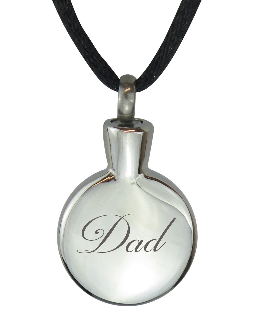 Dad Smooth Circle Urnen-Anhänger - Erinnerungs-Asche-Andenken-Schmuck Personalisierte Graviert Dad Smooth Circle Urnen-Anhänger - Erinnerungs-Asche-Andenken-Schmuck Personalisierte Graviert von LovetoTreasure