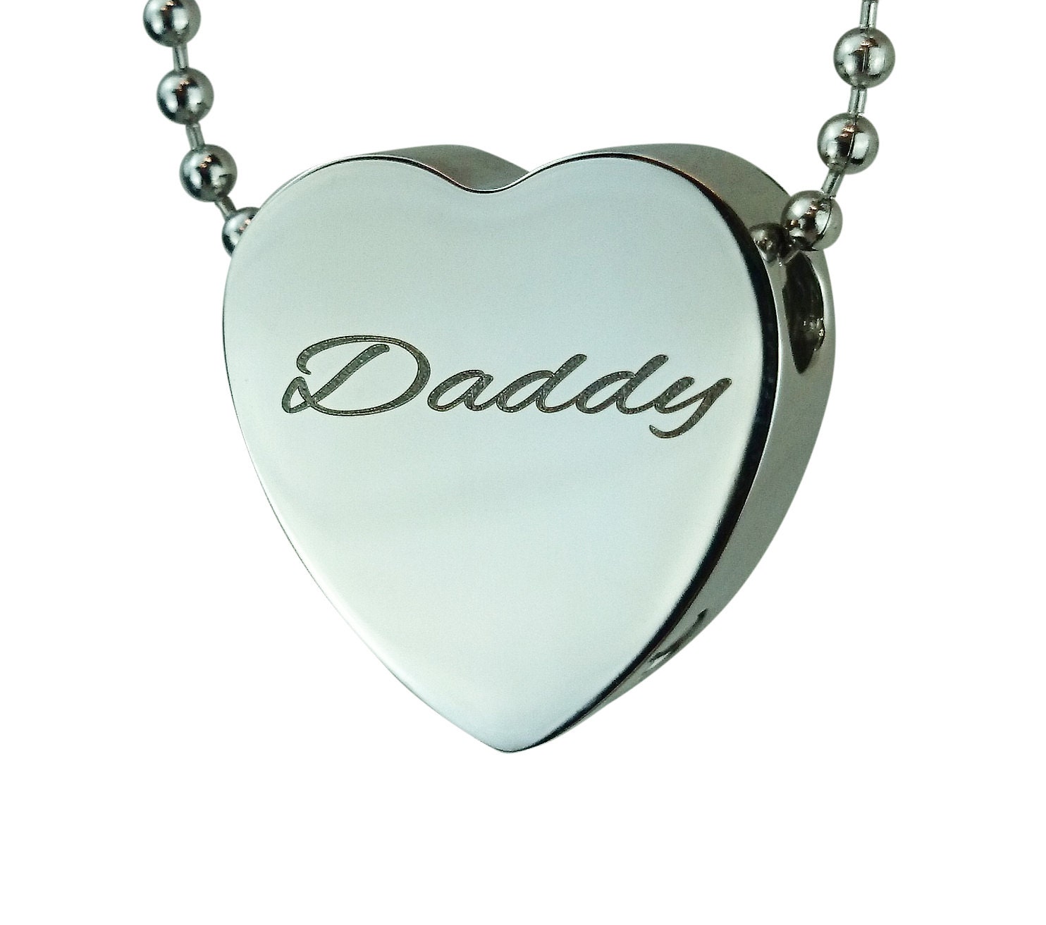 Daddy Herz Urne Anhänger - Gedenkstätte Asche Feuerbestattung Andenken Personalisierte Gravur Daddy Herz Urne Anhänger - Gedenkstätte Asche Feuerbestattung Andenken Personalisierte Gravur von LovetoTreasure