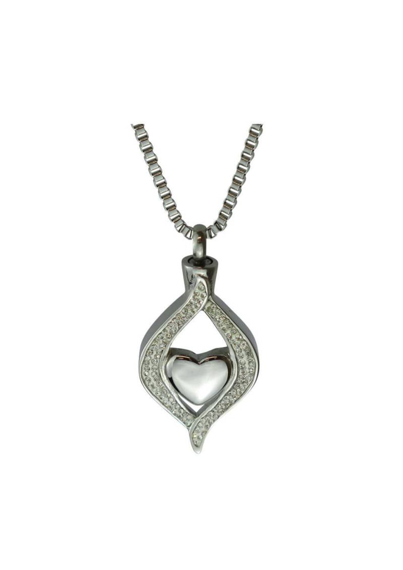 Diamant Herz Urne Anhänger Halskette - Gedenkstätte Asche Andenken Feuerbestattung Schmuck von LovetoTreasure