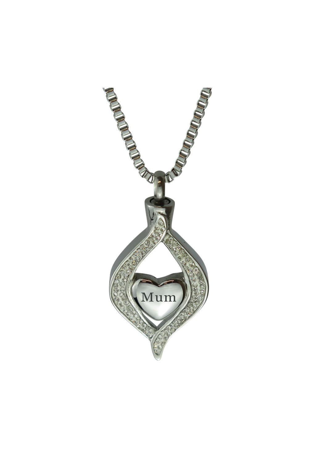 Diamant Mum Herz Urne Anhänger Halskette - Gedenkasche Andenken Feuerbestattung Schmuck Diamant Mum Herz Urne Anhänger Halskette - Gedenkasche Andenken Feuerbestattung Schmuck von LovetoTreasure