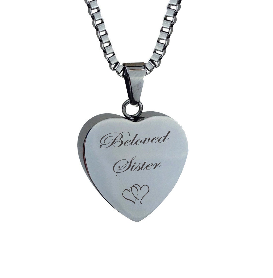 Geliebte Schwester Herzen Urne Anhänger - Gedenkasche Cremation Andenken Gravur Geliebte Schwester Herzen Urne Anhänger - Gedenkasche Cremation Andenken Gravur von LovetoTreasure