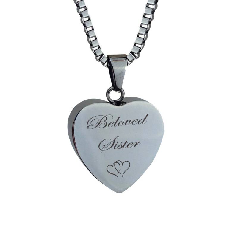Geliebte Schwester Herzen Urne Anhänger - Gedenkasche Cremation Andenken Gravur Geliebte Schwester Herzen Urne Anhänger - Gedenkasche Cremation Andenken Gravur von LovetoTreasure