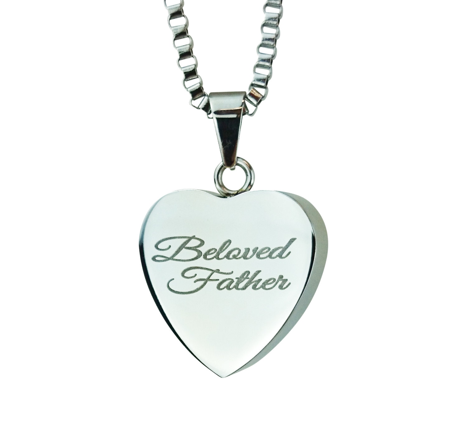 Geliebter Vater Herz Urne Anhänger - Gedenkstätte Asche Feuerbestattung Andenken Personalisierte Gravur Geliebter Vater Herz Urne Anhänger - Gedenkstätte Asche Feuerbestattung Andenken Personalisierte Gravur von LovetoTreasure