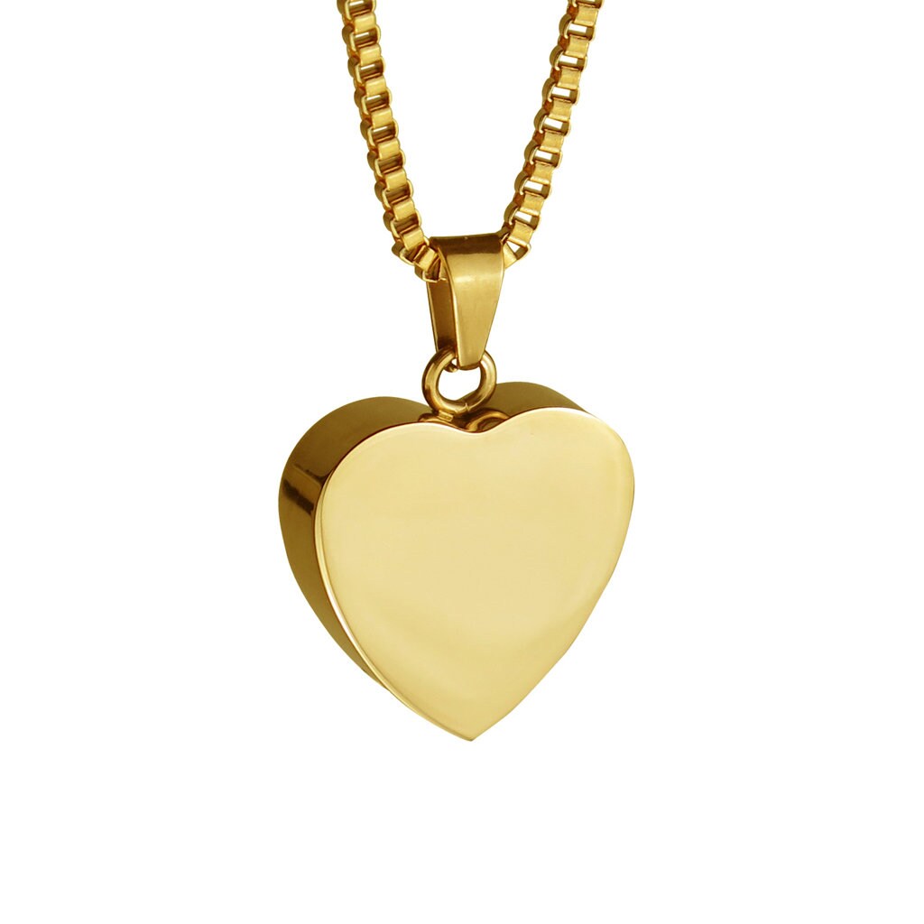 Gold Herz Urne Anhänger Halskette - Gedenkstätte Asche Andenken Feuerbestattung Schmuck Gold Herz Urne Anhänger Halskette - Gedenkstätte Asche Andenken Feuerbestattung Schmuck von LovetoTreasure