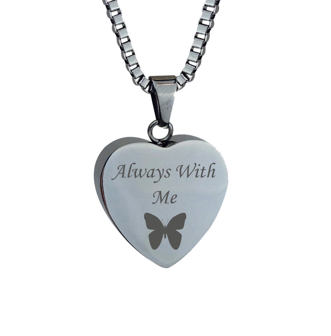 Immer Bei Mir Schmetterling Urne Anhänger - Erinnerungsstück Andenken Personalisierte Gravur Immer Bei Mir Schmetterling Urne Anhänger - Erinnerungsstück Andenken Personalisierte Gravur von LovetoTreasure
