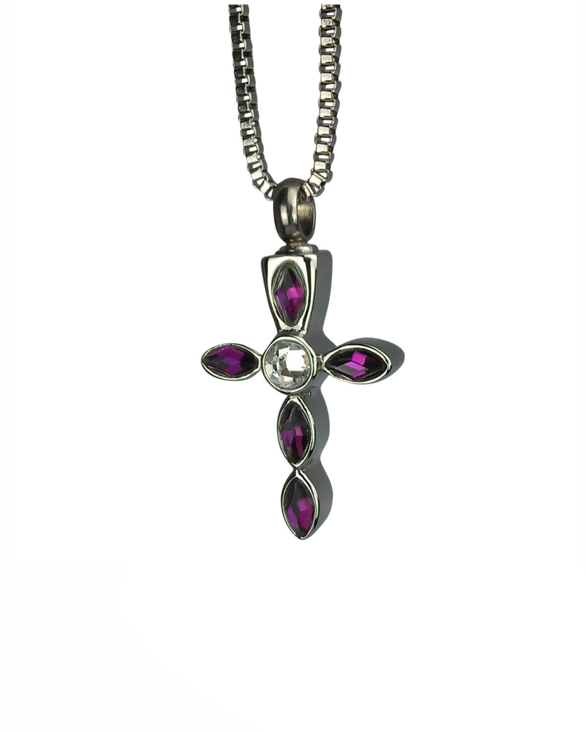 Lila Kristall Kreuz Urne Anhänger - Gedenkasche Andenken Schmuck Personalisierte Gravur Lila Kristall Kreuz Urne Anhänger - Gedenkasche Andenken Schmuck Personalisierte Gravur von LovetoTreasure