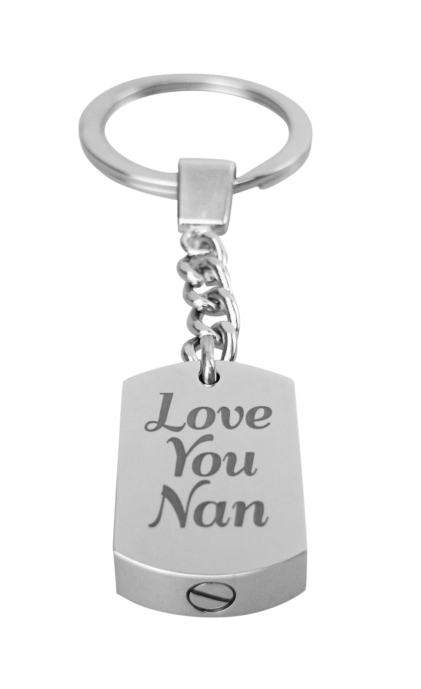 Love You Nan Urn Schlüsselanhänger - Memorial Ash Keepsake Cremation Gravur von LovetoTreasure