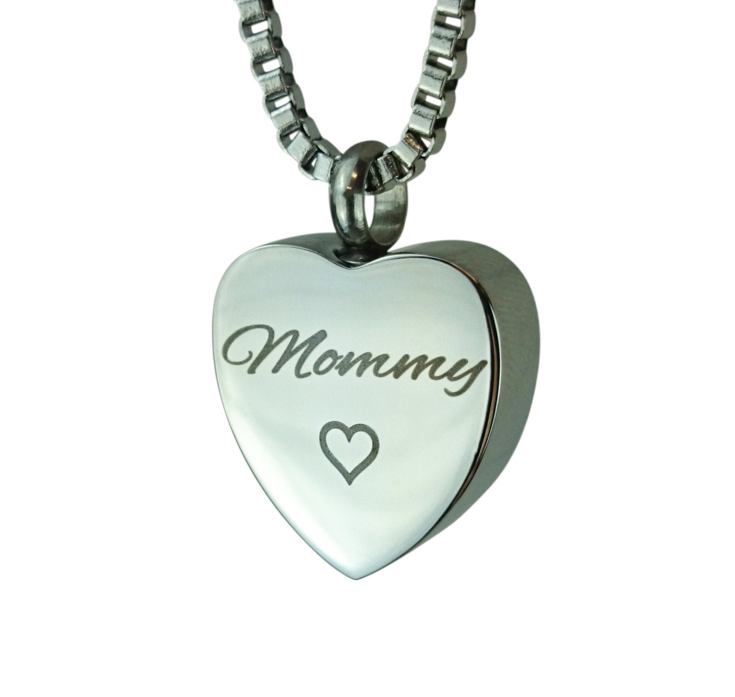 Mama Herz Urne Anhänger - Gedenkstätte Asche Feuerbestattung Andenken Personalisierte Gravur Mama Herz Urne Anhänger - Gedenkstätte Asche Feuerbestattung Andenken Personalisierte Gravur von LovetoTreasure