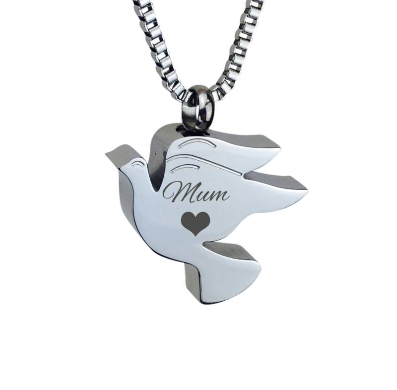 Mama Taube Urne Anhänger - Erinnerung Asche Einäscherung Andenken Personalisierte Graviert Mama Taube Urne Anhänger - Erinnerung Asche Einäscherung Andenken Personalisierte Graviert von LovetoTreasure