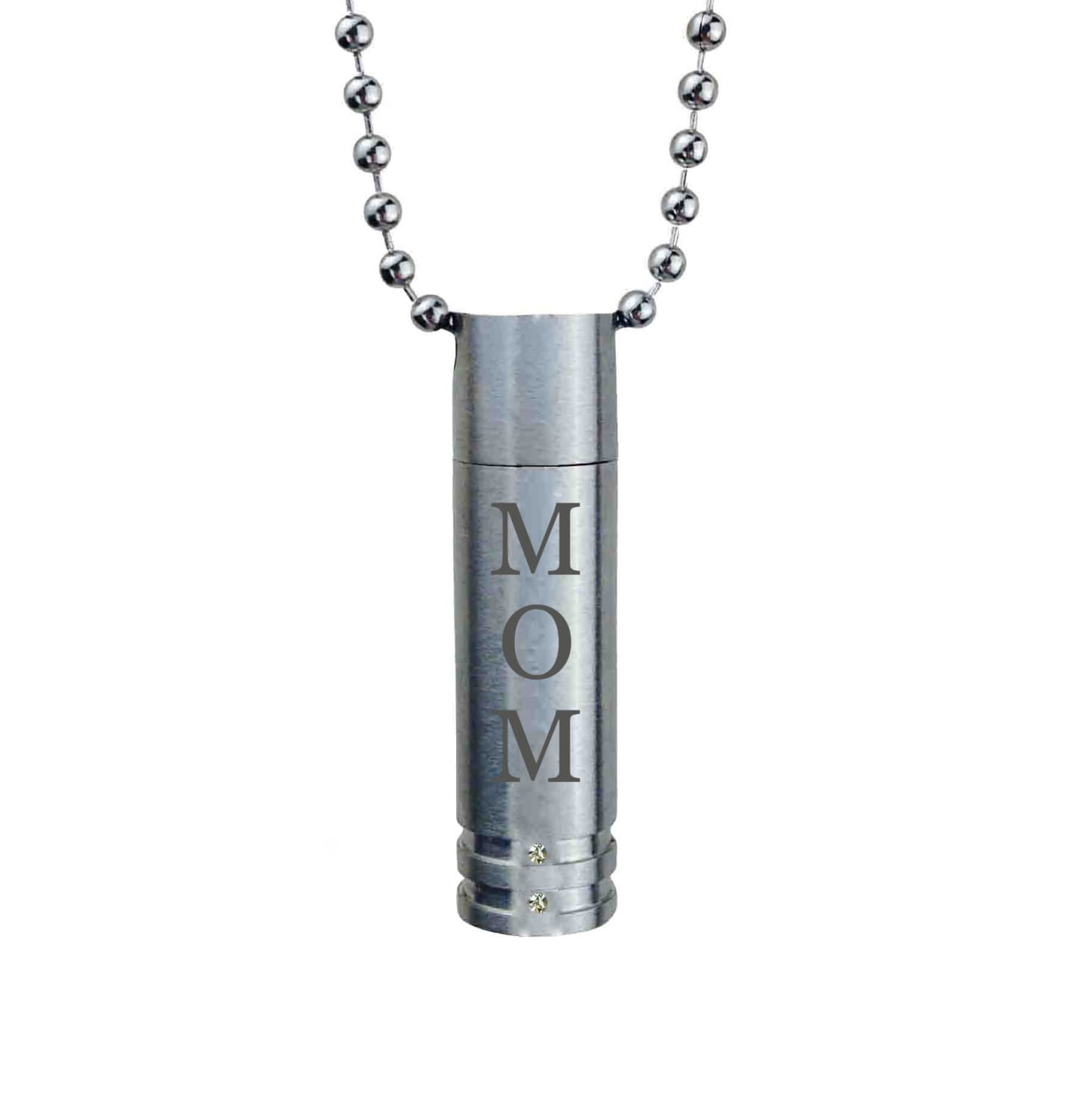 Mom Zylinder Mit Kristallen Urne Anhänger - Gedenkasche Andenken Schmuck Personalisierte Gravur Mom Zylinder Mit Kristallen Urne Anhänger - Gedenkasche Andenken Schmuck Personalisierte Gravur von LovetoTreasure