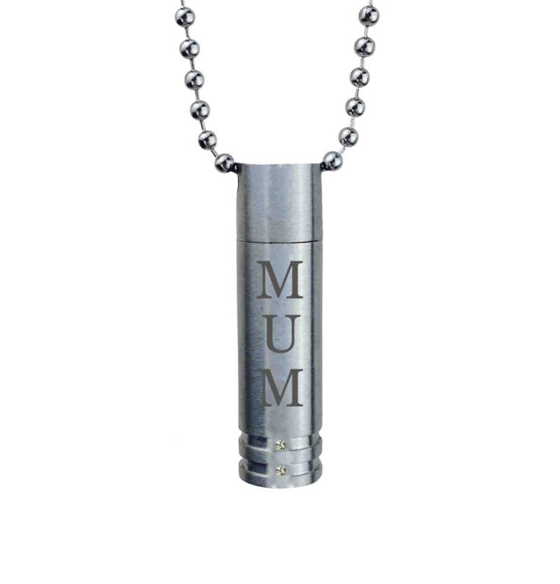 Mutter Zylinder Mit Kristallen Urne Anhänger - Gedenkstätte Asche Andenken Schmuck Personalisierte Gravur Mutter Zylinder Mit Kristallen Urne Anhänger - Gedenkstätte Asche Andenken Schmuck Personalisierte Gravur von LovetoTreasure