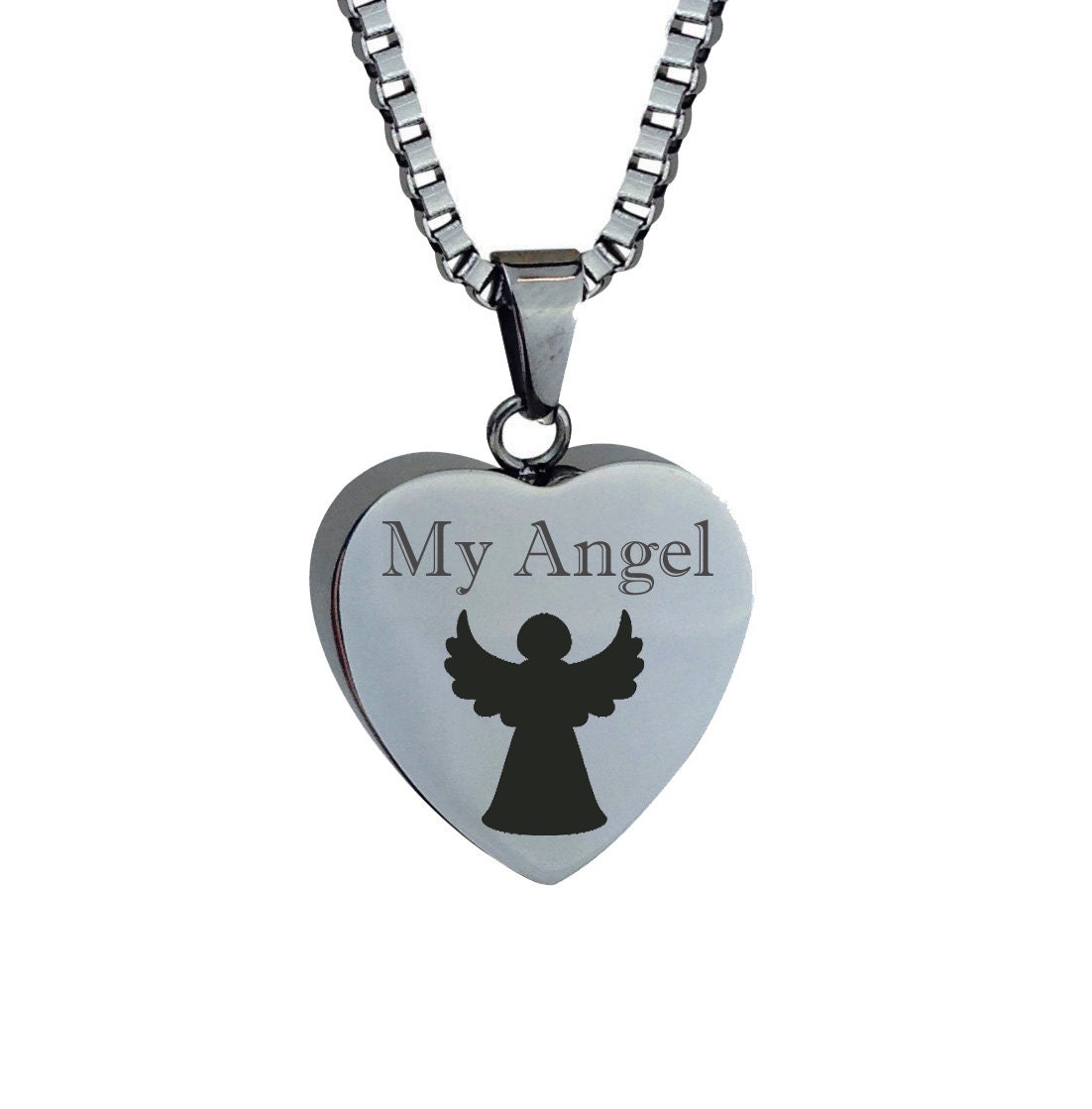My Angel Heart Urnen Anhänger - Gedenkasche Kremationserinnerung Gravur My Angel Heart Urnen Anhänger - Gedenkasche Kremationserinnerung Gravur von LovetoTreasure