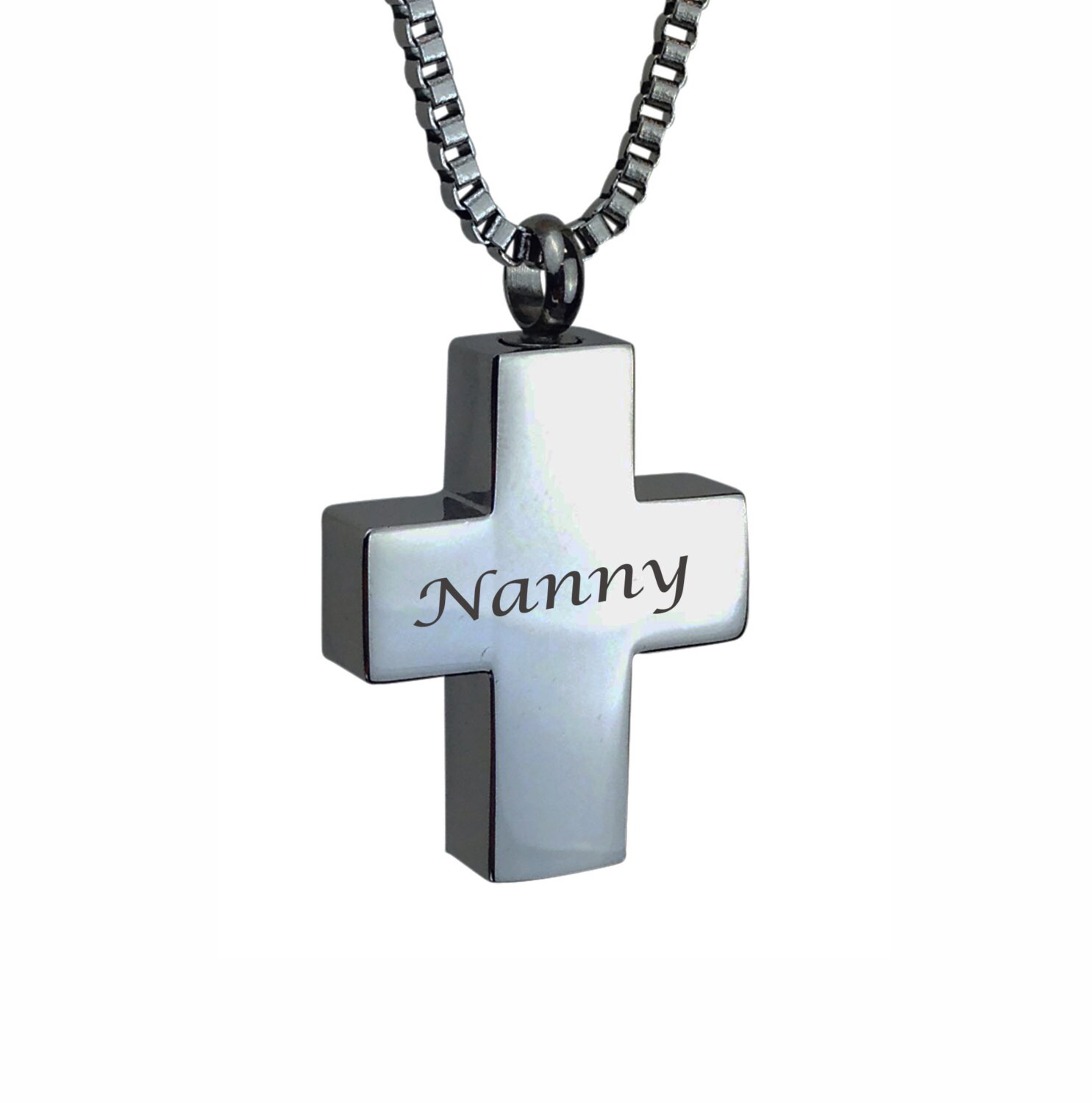 Nanny Kreuz Urne Anhänger - Gedenkstätte Asche Feuerbestattung Andenken Personalisierte Gravur Nanny Kreuz Urne Anhänger - Gedenkstätte Asche Feuerbestattung Andenken Personalisierte Gravur von LovetoTreasure