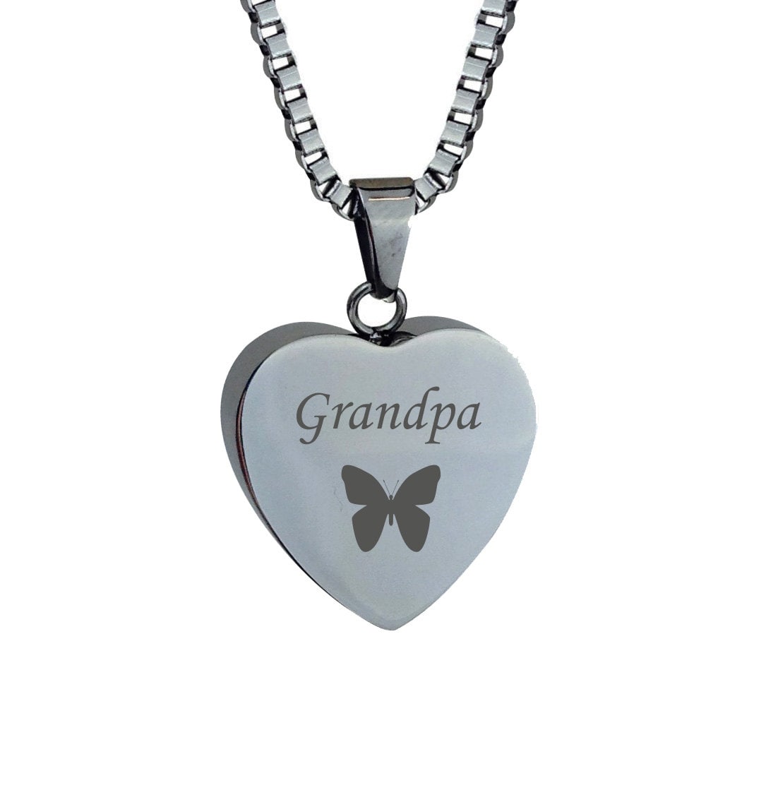 Opa Schmetterling Herz Urne Anhänger - Memorial Ash Cremation Keepsake Gravur Opa Schmetterling Herz Urne Anhänger - Memorial Ash Cremation Keepsake Gravur von LovetoTreasure