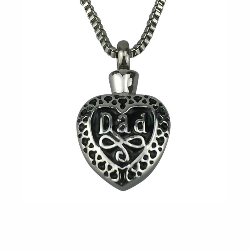 Papa Herz Urne Anhänger - Gedenkschmuck Andenken Schmuck Personalisierte Gravur Papa Herz Urne Anhänger - Gedenkschmuck Andenken Schmuck Personalisierte Gravur von LovetoTreasure
