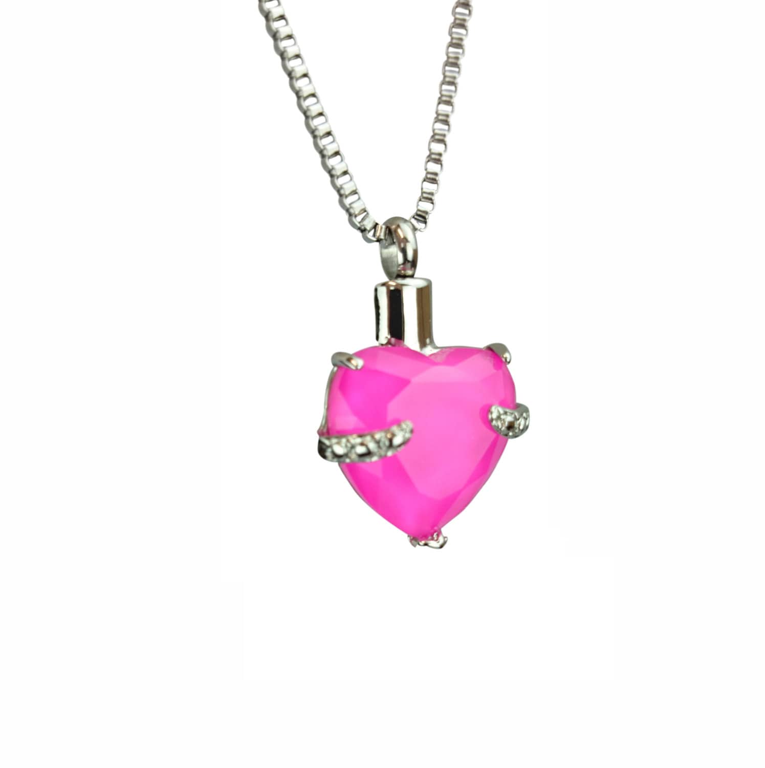 Pink Herz Urne Anhänger - Gedenkschmuck Andenken Schmuck Personalisierte Gravur Pink Herz Urne Anhänger - Gedenkschmuck Andenken Schmuck Personalisierte Gravur von LovetoTreasure
