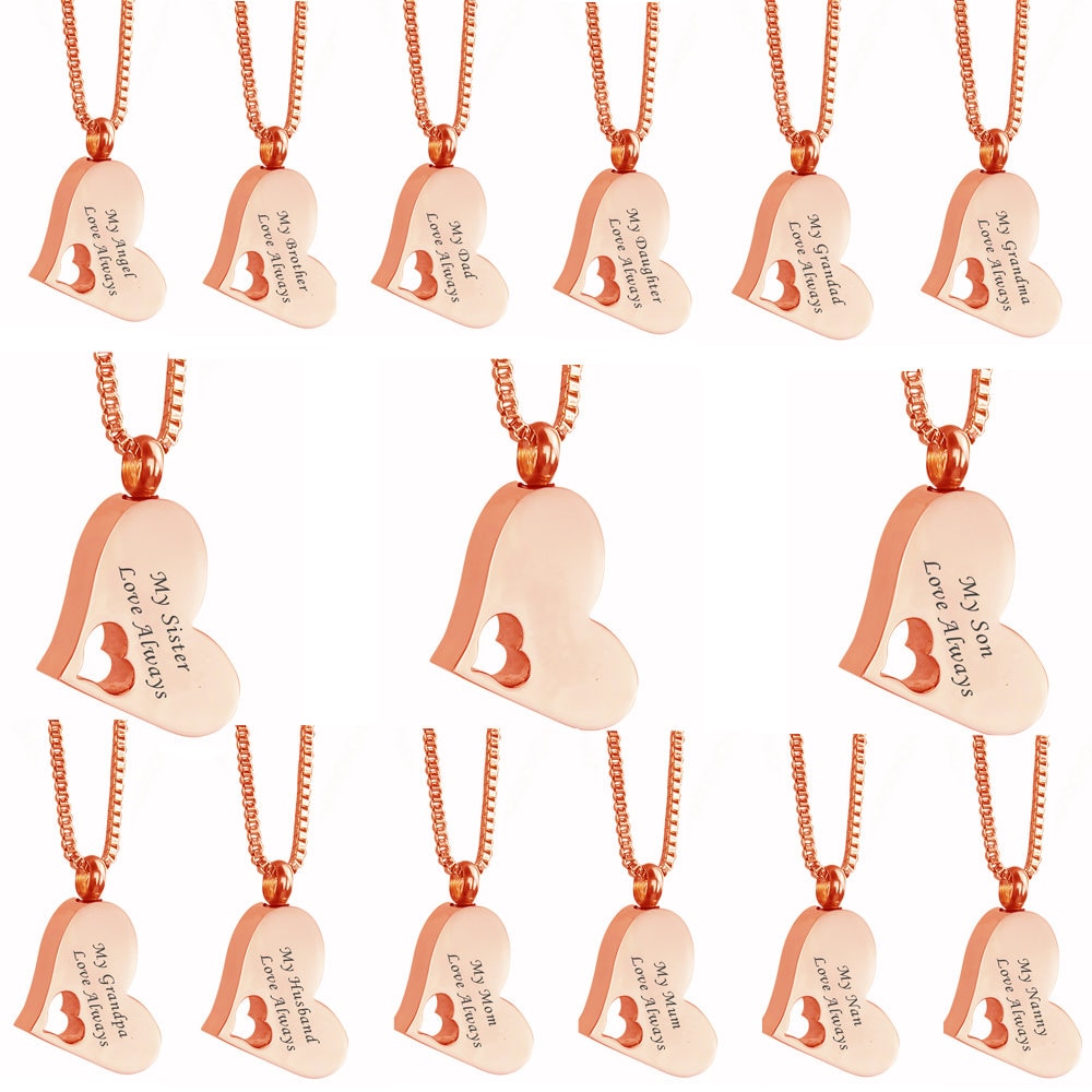 Rose Gold My Dad Mom Nan Sohn Schwester Opa Ehemann Liebe Immer Erinnerungs-Asche-Urne-Anhänger - Beerdigung Erinnerungs-Andenken Cremains Rose Gold My Dad Mom Nan Sohn Schwester Opa Ehemann Liebe Immer Erinnerungs-Asche-Urne-Anhänger - Beerdigung Erinnerungs-Andenken Cremains von LovetoTreasure