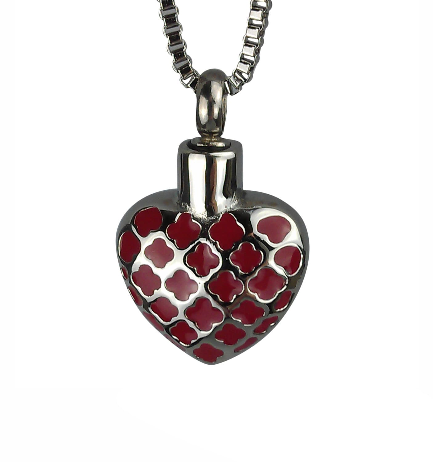 Rotes Herz Urne Anhänger-Denkmal Asche Andenken Schmuck-Personalisierte Gravur Rotes Herz Urne Anhänger-Denkmal Asche Andenken Schmuck-Personalisierte Gravur von LovetoTreasure