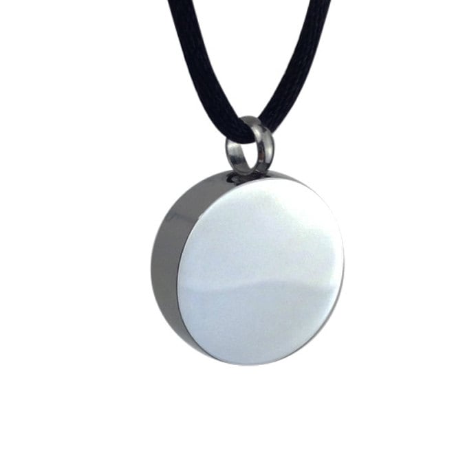 Schlichter Kreis Urne Anhänger - Gedenkschmuck Andenken Schmuck Personalisierte Gravur Schlichter Kreis Urne Anhänger - Gedenkschmuck Andenken Schmuck Personalisierte Gravur von LovetoTreasure
