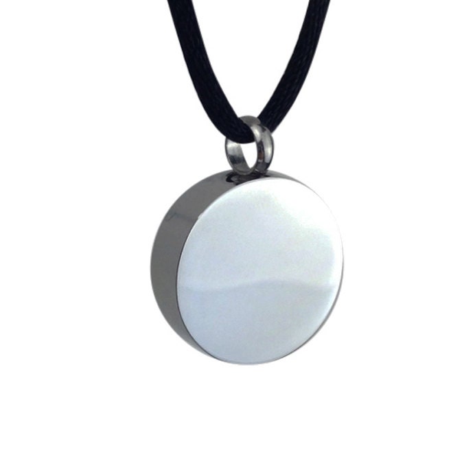 Schlichter Kreis Urne Anhänger - Gedenkschmuck Andenken Schmuck Personalisierte Gravur Schlichter Kreis Urne Anhänger - Gedenkschmuck Andenken Schmuck Personalisierte Gravur von LovetoTreasure