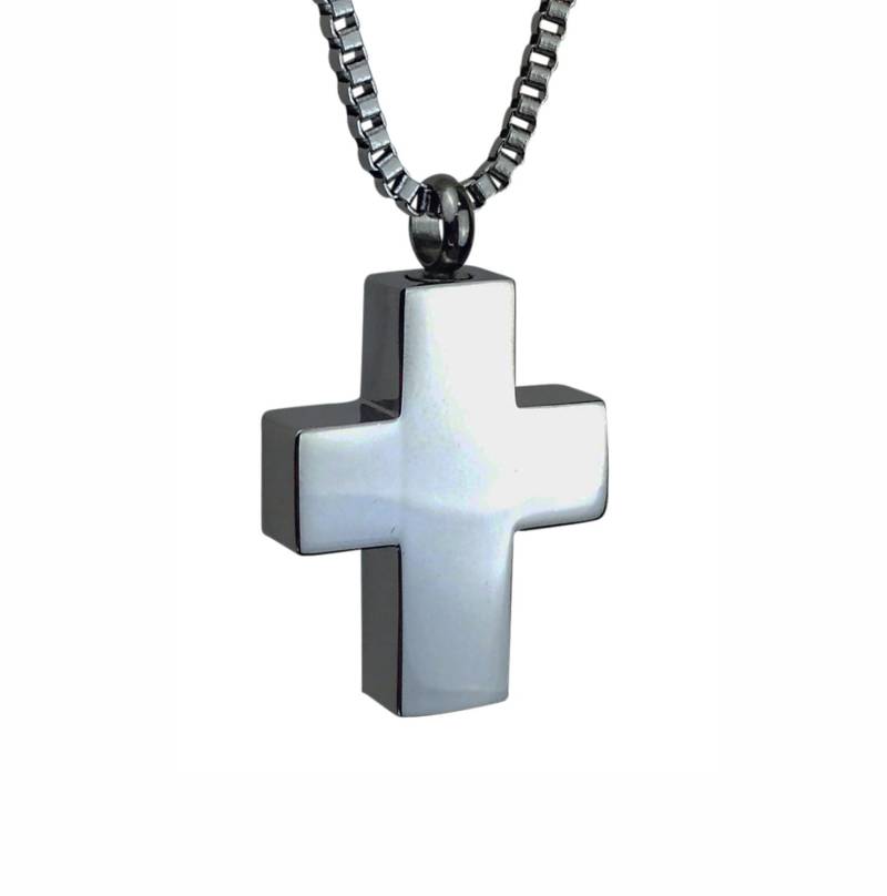 Schlichter Kreuz Urnenanhänger - Gedenkasche-Andenken-Schmuck Personalisierte Gravur Schlichter Kreuz Urnenanhänger - Gedenkasche-Andenken-Schmuck Personalisierte Gravur von LovetoTreasure