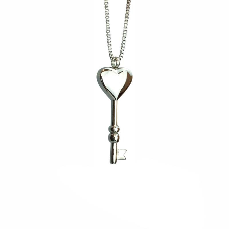 Schlüssel Zum Herz Urne Anhänger - Denim Erinnerung Andenken Schmuck Personalisierte Gravur Schlüssel Zum Herz Urne Anhänger - Denim Erinnerung Andenken Schmuck Personalisierte Gravur von LovetoTreasure
