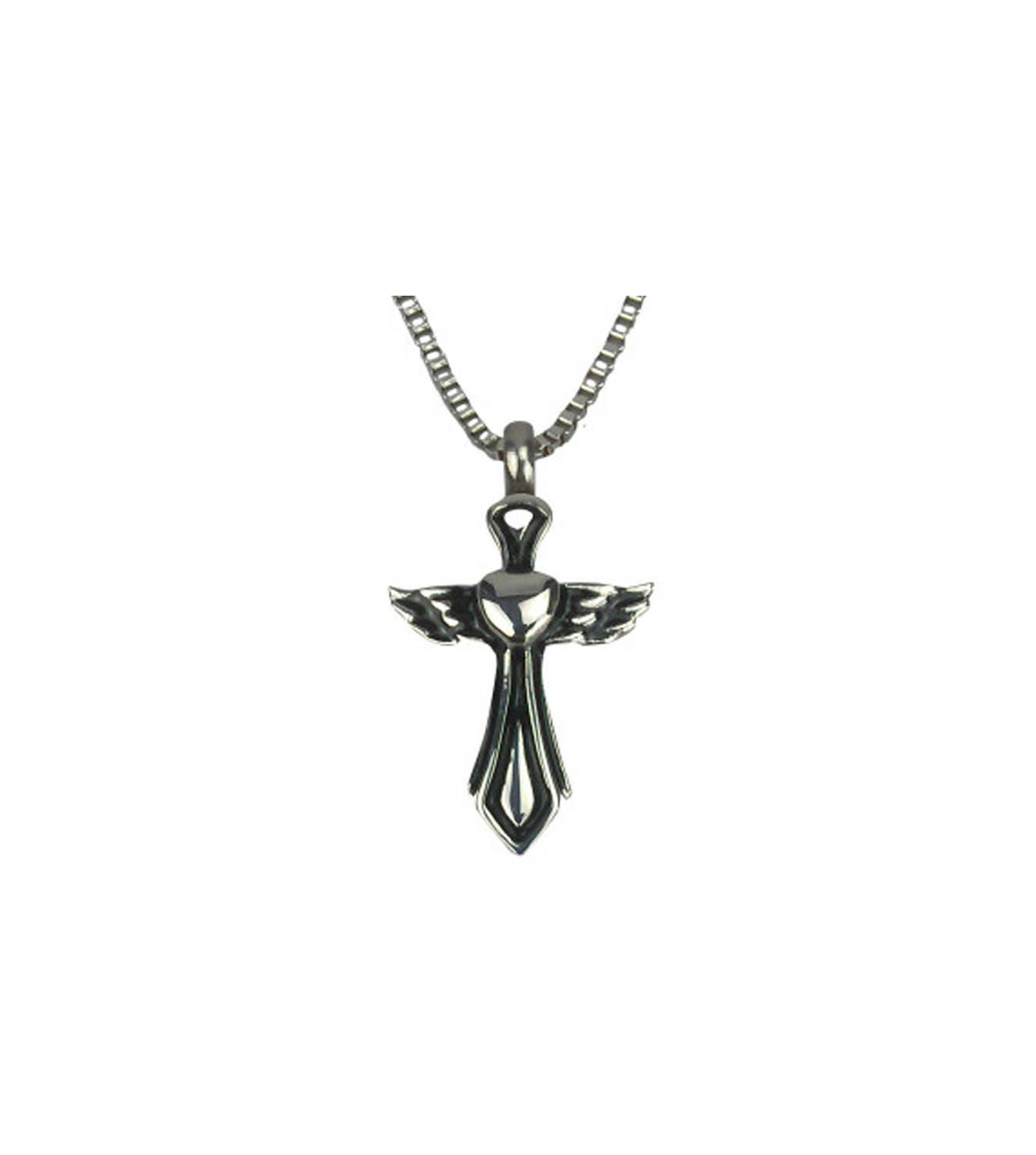Schutzengel Kreuz Urne Anhänger - Gedenkasche Andenken Schmuck Personalisierte Gravur Schutzengel Kreuz Urne Anhänger - Gedenkasche Andenken Schmuck Personalisierte Gravur von LovetoTreasure