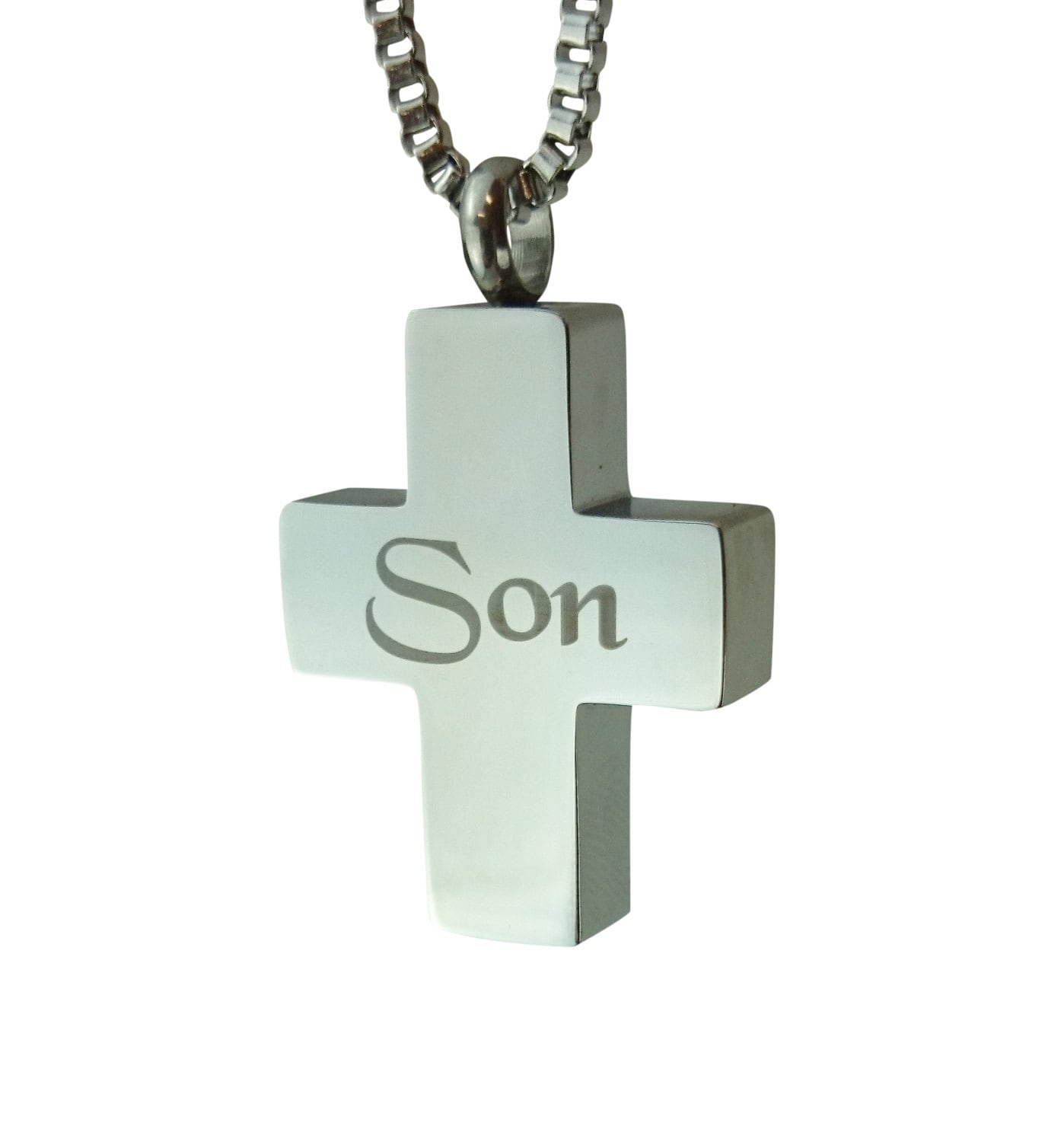 Sohn Kreuz Urne Anhänger - Gedenkasche Feuerbestattung Andenken Personalisierte Gravur Sohn Kreuz Urne Anhänger - Gedenkasche Feuerbestattung Andenken Personalisierte Gravur von LovetoTreasure