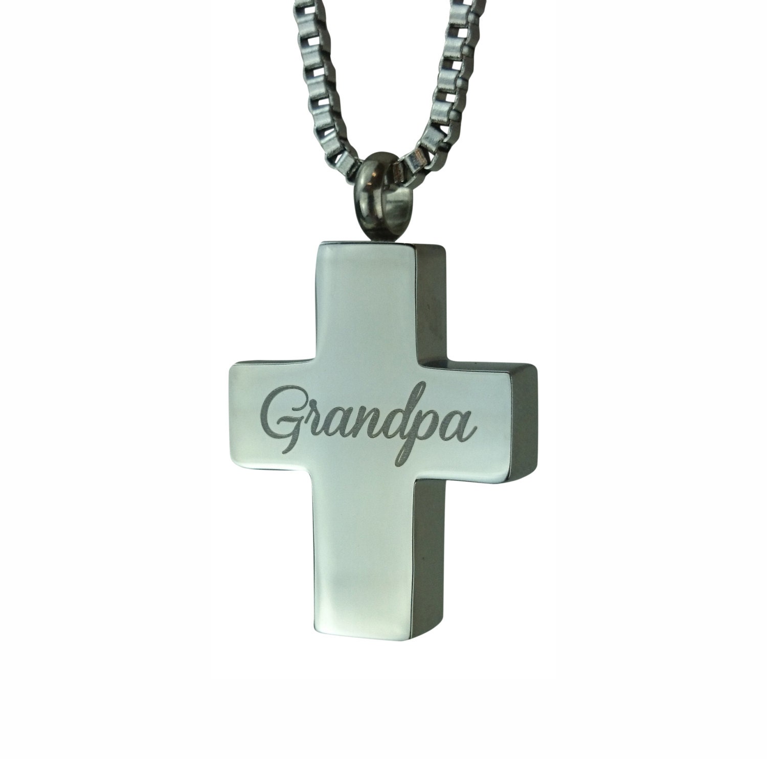 Urnen Anhänger - Opa Kreuz Gedenkasche Cremation Andenken Personalisiert Graviert Urnen Anhänger - Opa Kreuz Gedenkasche Cremation Andenken Personalisiert Graviert von LovetoTreasure
