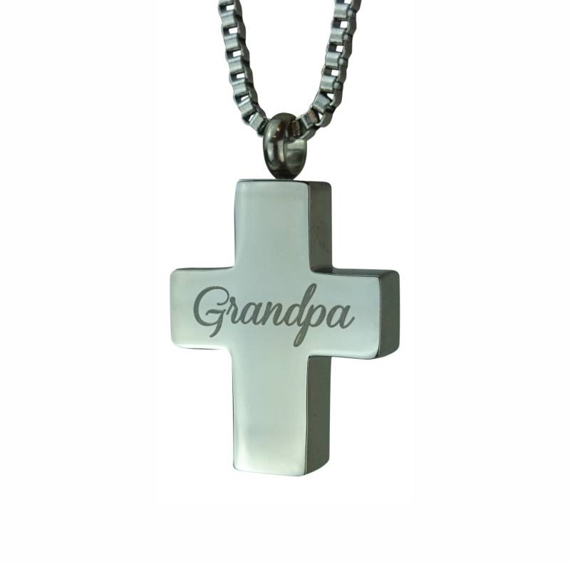 Urnen Anhänger - Opa Kreuz Gedenkasche Cremation Andenken Personalisiert Graviert Urnen Anhänger - Opa Kreuz Gedenkasche Cremation Andenken Personalisiert Graviert von LovetoTreasure