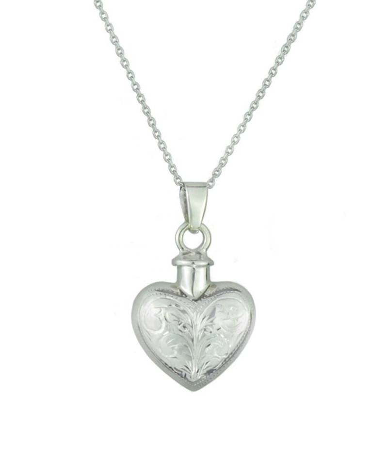 sterling Silber Vintage Herz Feuerbestattung Erinnerung Asche Andenken Urn Anhänger Halskette sterling Silber Vintage Herz Feuerbestattung Erinnerung Asche Andenken Urn Anhänger Halskette von LovetoTreasure