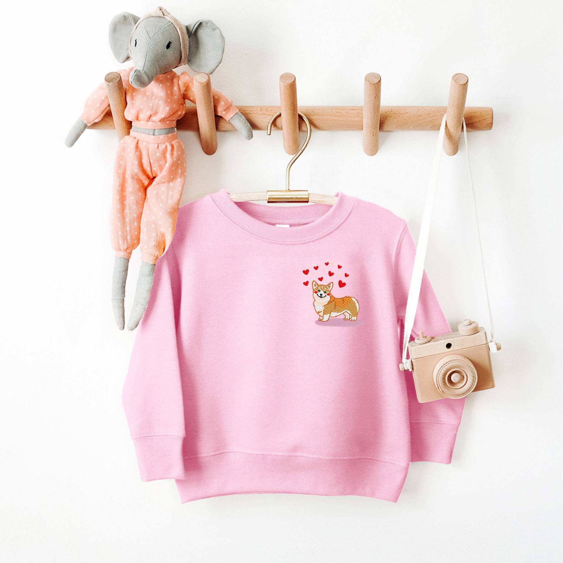 Corgis Sweatshirt Kinder Kleidung Jungen Mädchen Bestickt Geburtstagsgeschenk von LoveulotsGifts