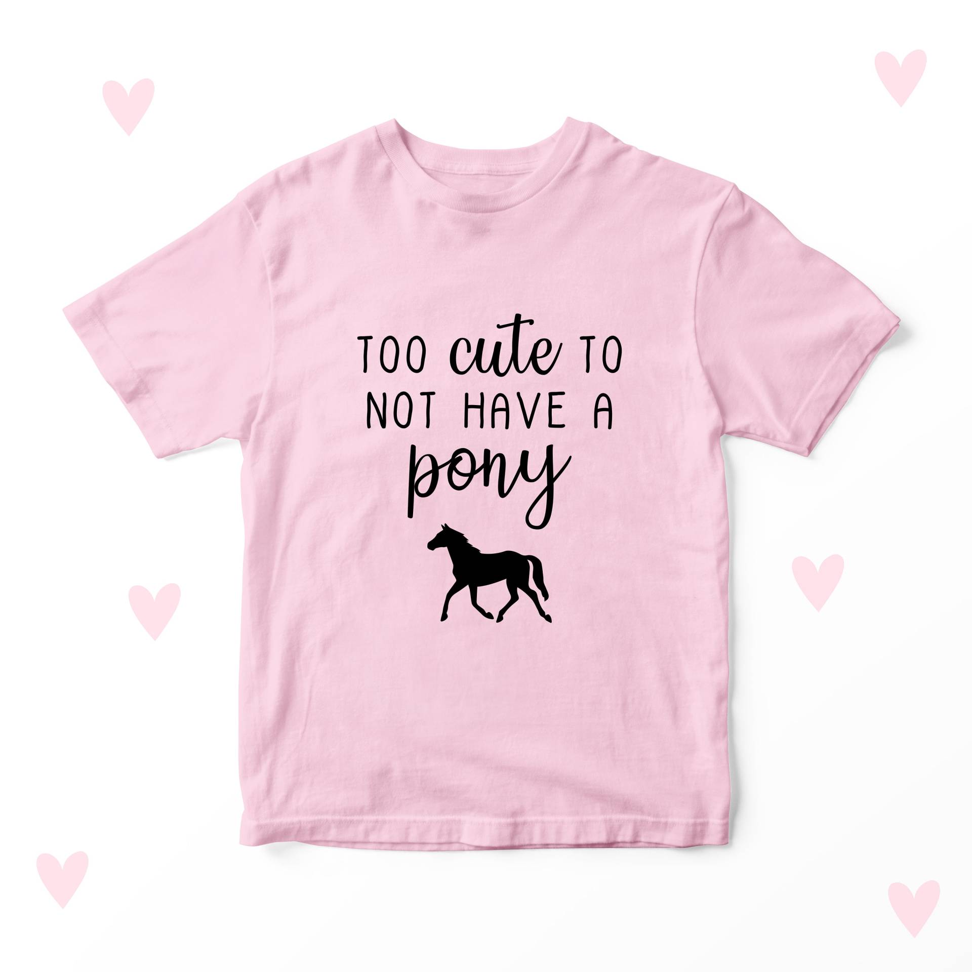 Pony Kinder T-Shirt Pferde Reiten Mädchen Jungen Kleidung Niedlich von LoveulotsGifts