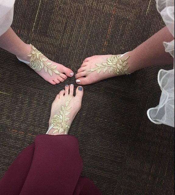 Gold Fuß Schmuck Hochzeit, Hochzeit Barfuß Sandalen Gold, Braut Sandalen Gold Fuß Schmuck Hochzeit, Hochzeit Barfuß Sandalen Gold, Braut Sandalen von Loveweddingg