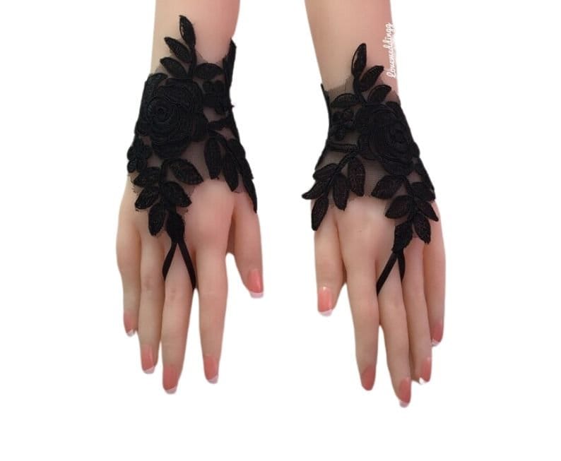 Hochzeit Handschuhe Schwarz, Halloween Braut Handschuhe, Brautjungfer Accessoires, Geschenk Hochzeit Handschuhe Schwarz, Halloween Braut Handschuhe, Brautjungfer Accessoires, Geschenk von Loveweddingg