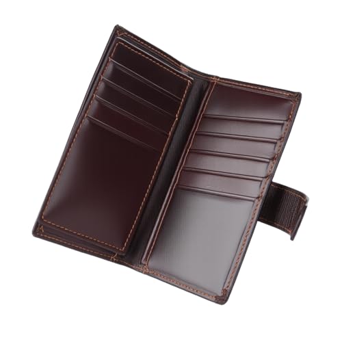 LovinPet Schlanke Ledergeldbörse für Herren, Geldbörse für Männer, Geschenke für Männer, Kartenhalter, Schokoladenbraun von LovinPet