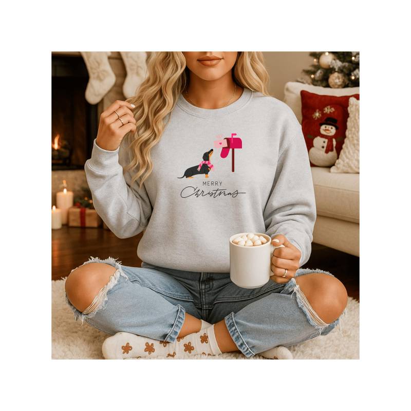 Christmas Sweater Dachshund I Weihnachtspullover Dackel Holiday Women Süßer Dackelpullover Für Frauen Geschenkidee von LovinVibe